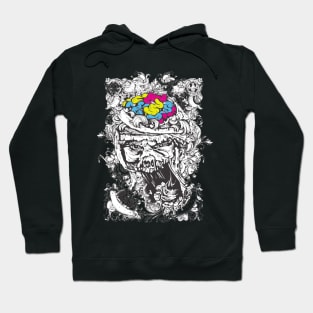 L.I.G. Colorful Zombie Brains Collection Hoodie